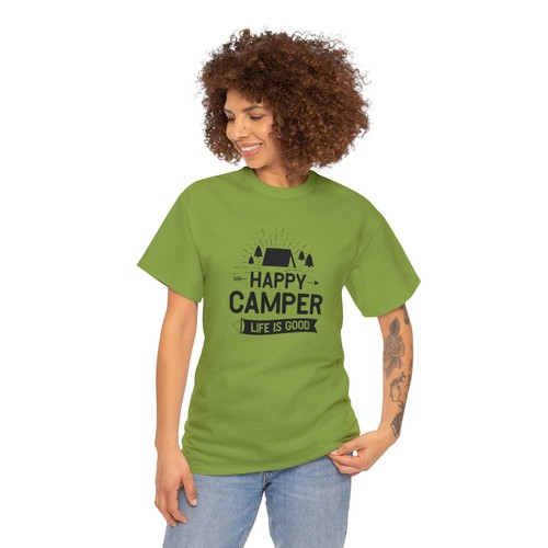 Shirt unisex happy camper - t-shirt,