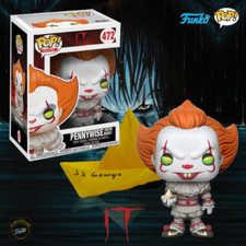 FUNKO POP! MOVIES IT  PENNYWISE 472 WITH BOAT  of GEORGIE  VINYL FIGURE 9CM new
