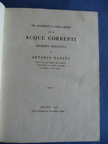 Tadini del movimento della - e,