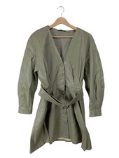 ZARA Abito in ecopelle Donna