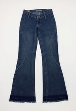 Angelica jeans donna usato bootcut a zampa flared W27 tg 41 boyfriend T6878