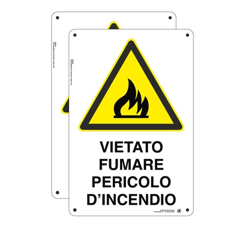 Cartello plastica vietato - cartello,