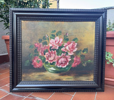 Antico Dipinto Olio su Tavola