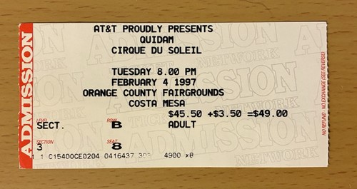 1997 cirque soleil orange - cirque,