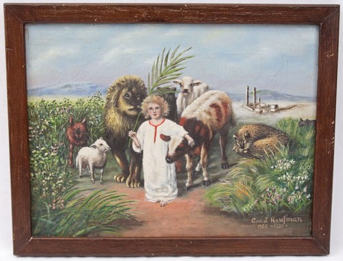 Antico dipinto olio 12x16 dopo