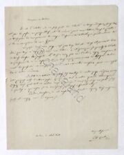 Lettera con autografo di Cesare Cantù scrittore letterato e politico - 1843