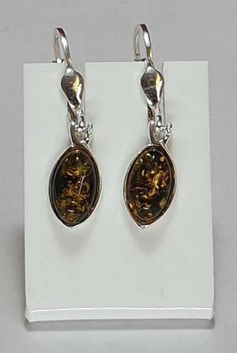 Eleganti orecchini ambra - eleganti,