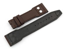 Strap Band IWC PILOT'S Marrone Ansa 22mm Vera Pelle Accessori Orologi Official