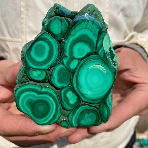 Fetta malachite naturale - fetta,