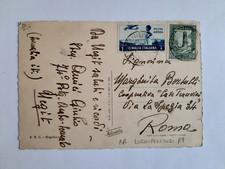 COLONIE  2 VALORI SOMALIA SU CARTOLINA  DA LUGH-FERRANDI  (punti 9) - RARA -