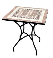 Tavolo ferro battuto mosaico 