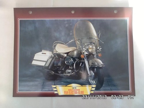 Carte fiche moto harley - carte,