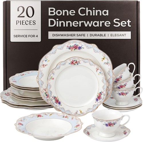 Romantic bloom bone china set - romantic,