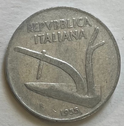 Italy lire minted 1955 - 10,