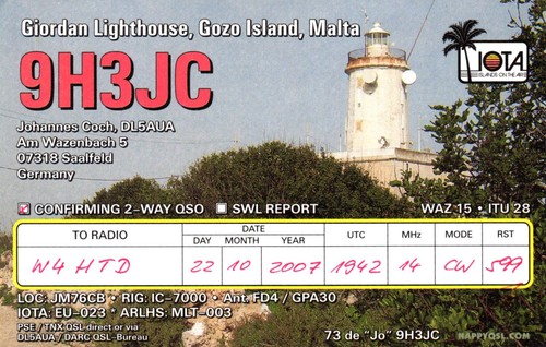 Cartolina radio giordan - cartolina, faro