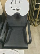 vidaXL 110320 Colonna lavatesta per parrucchiere - Nera