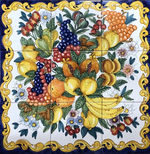 Pannello decorato mano - decorato, a