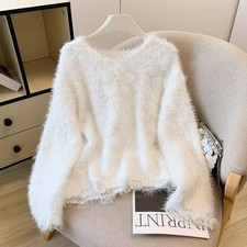Maglione Bianco Donna Morbido
