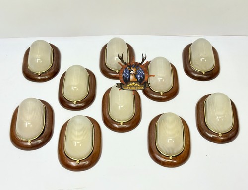 Applique parete ottone e - in,