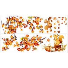  Adesivi Scoiattolo Albero Parete per Asilo Casa Sfondo Decorativo