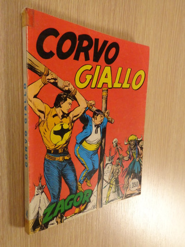 Zagor scritta rossa corvo - rossa, "corvo