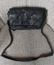 Borsa Desigual Donna Nera Imbottita Tracolla Nuova Senza Etichetta