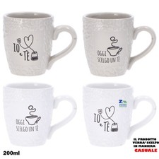 TAZZA TAZZONE COLAZIONE MUG CERAMICA CON SCRITTE 200ml D.8xH.8,5 cm ART.78685