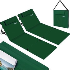Set 2 Lettini Spiaggia Stuoia