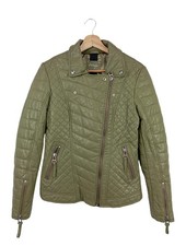 MAZE Giacca in pelle Donna Giacca Taglia IT 40 cachi stile casual