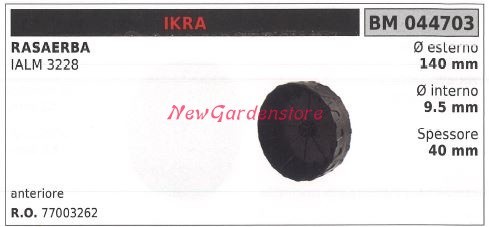 Ruota anteriore ikra - ruota, rasaerba