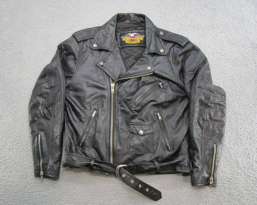 Giacca pelle moto uomo