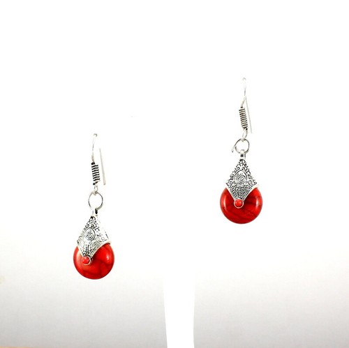 Orecchini quarzo rosso - orecchini,