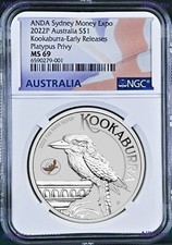 2022 Kookaburra 1 oz moneta