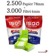 2.500 Cartine Gizeh 78mm +