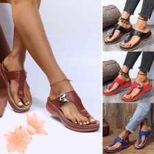 Sandali donna donna infradito scarpe ortopediche zeppa bassa punta aperta scarpe mules