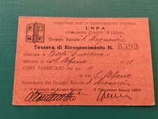 Tessera Ventennio PNF Gruppo