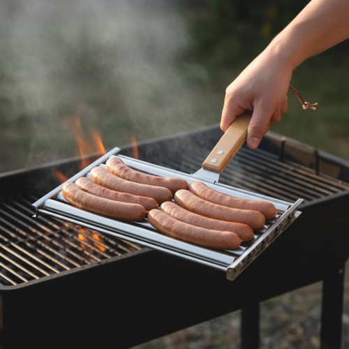 Griglia barbecue con - con, rulli