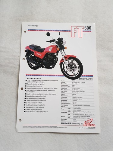 Honda ft500 sports singolo - ft500-c,