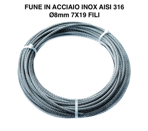Fune acciaio inox aisi - inox, 316