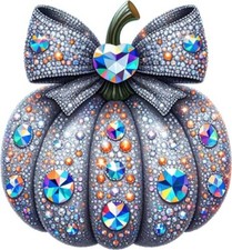 Adesivo vinile fiocco zucca