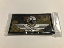 PATCH  BREVETTO PARACADUTISTA CIVILE - VEGETATO BIANCO 