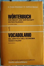 Vocabolario del Diritto e dell' Economia: tedesco-italiano (Volume 1)