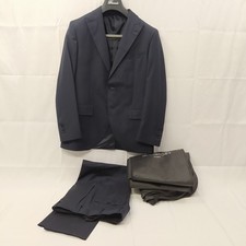 Abito uomo completo Brando 100% lana colore blu tg 48/50 mai usato