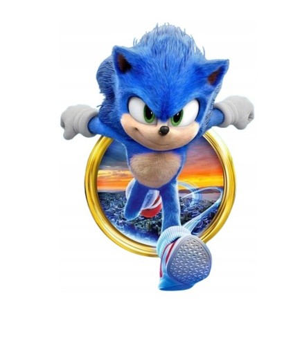 Sonic riccio blu - blu, commestibile