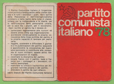 TESSERA P.C.I. PARTITO