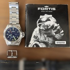 Orologio Uomo Automatico FORTIS Cosmonauts 610.22.11M Quadrante Nero Data Giorno di JP