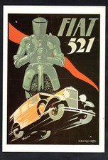 CARTOLINA PUBBLICITA' FIAT 521