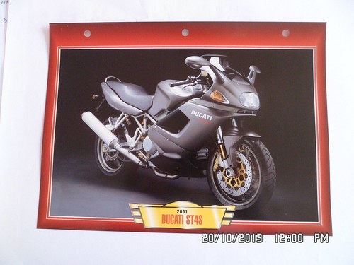 Carte fiche moto ducati st4s - moto,