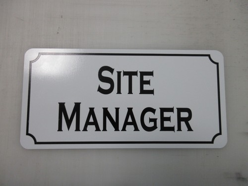 Site manager insegna metallo - manager,