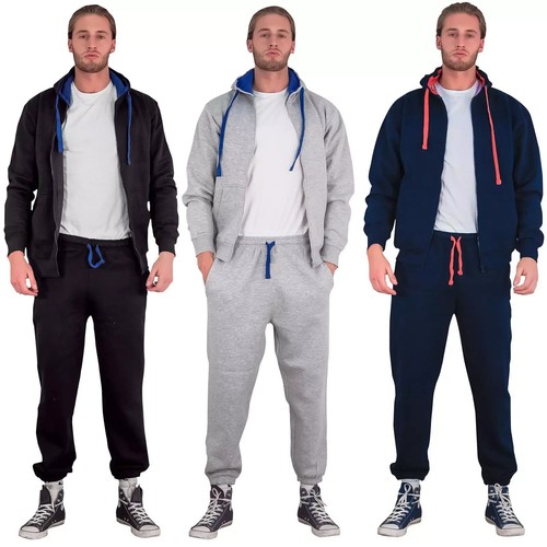 Set felpa uomo full zip - , con